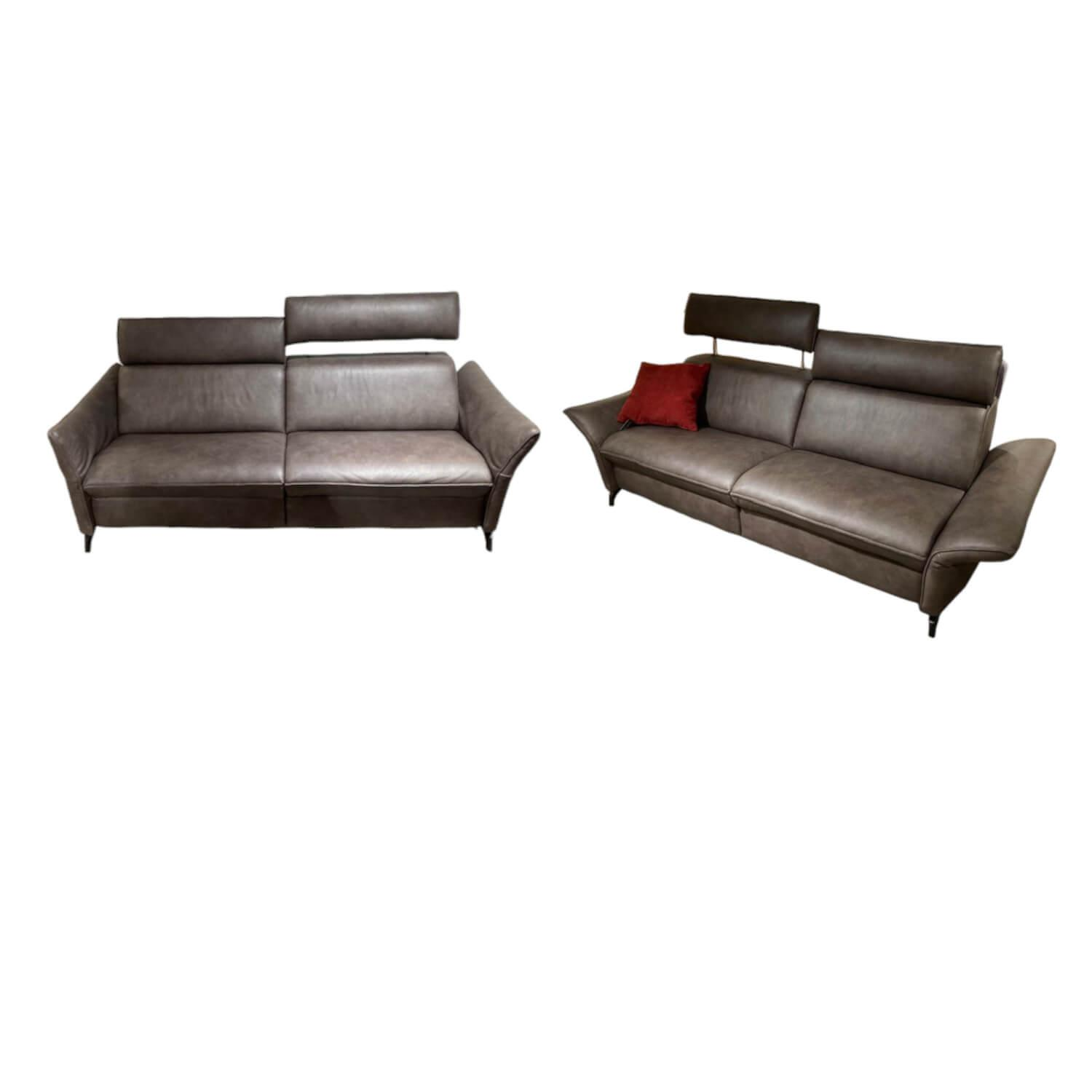 himolla - Garnitur 1926 Leder 27 K-Eleganza Dunkelbraun 2 Sofas - 1