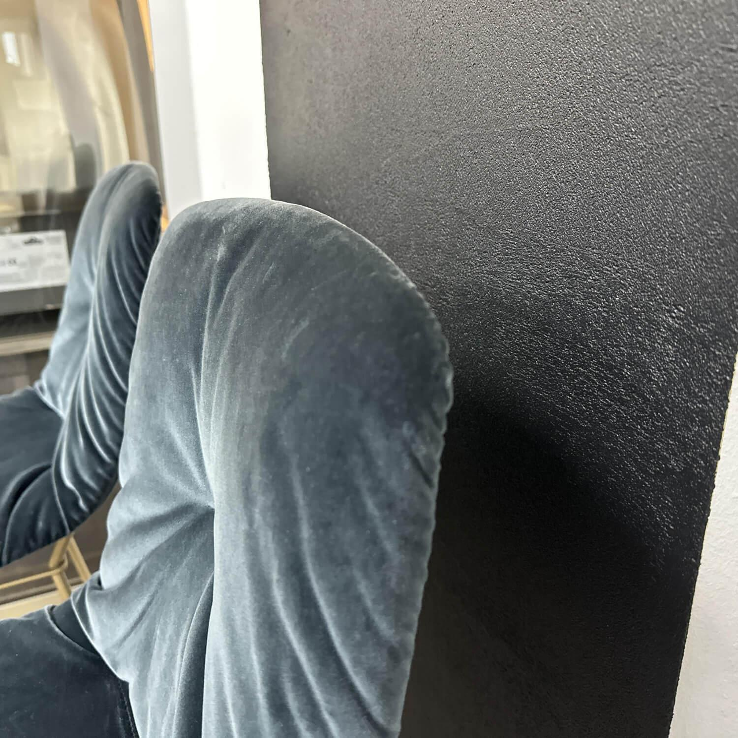 Freifrau - 2er Set Barhocker Leya Barstool High Stoff Adamo Und Eva Blau Gestell Stahl Messing - 4