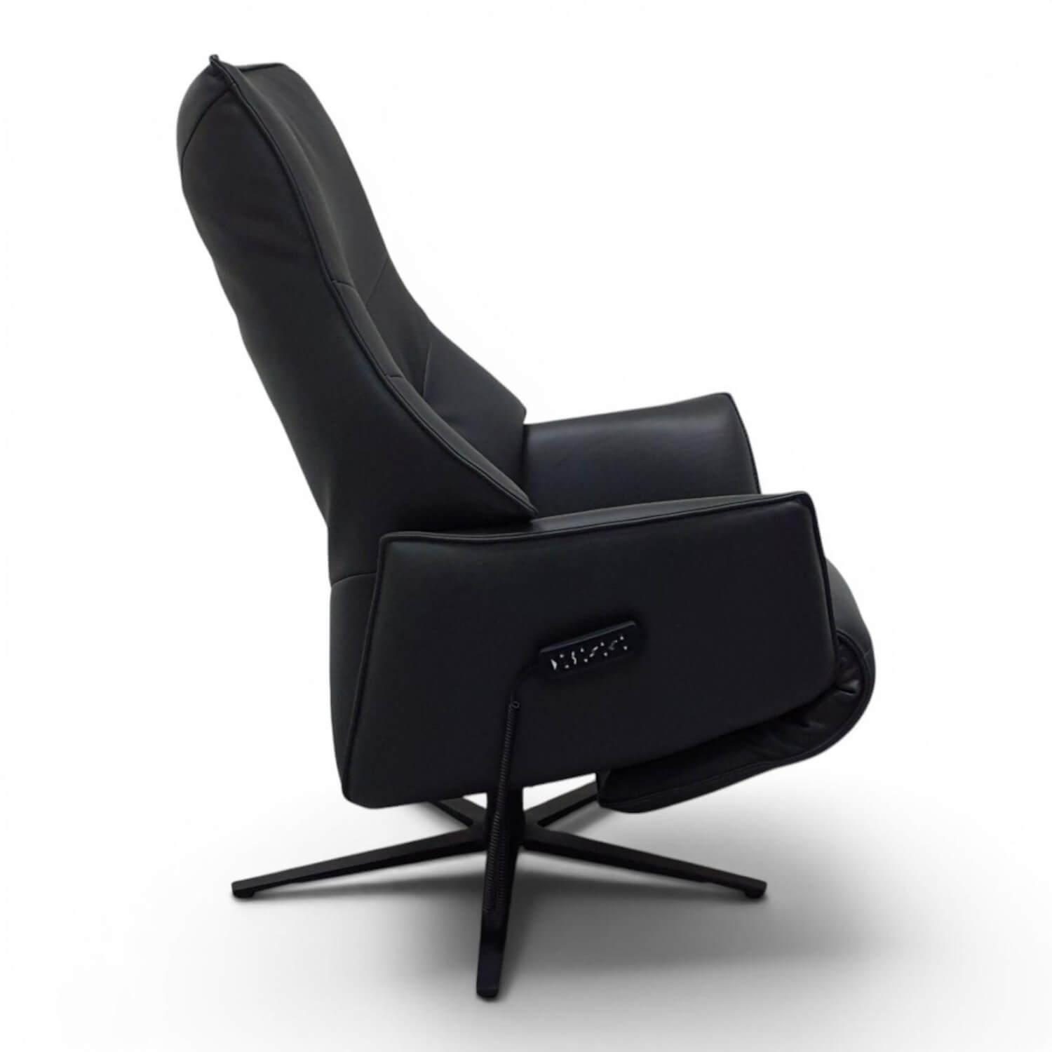 himolla - Sessel 7937 S Lounger Leder 35 Mariposa Mountain Schwarz Sternfuß Metall Anthrazit Mit Motorischer Verstellung - 5