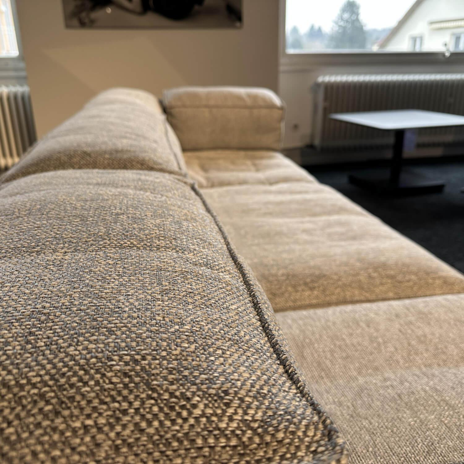 Brühl - Ecksofa Easy Pieces Forever Stoff 2480 0090 Hellgrau Grau Gestell Schwarz - 2