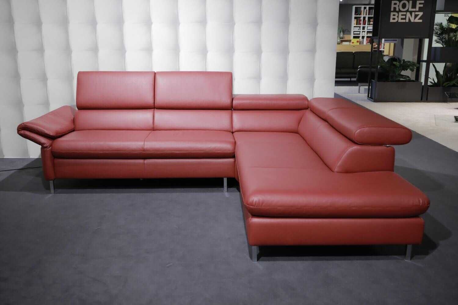 W. Schillig - 20960 Amy Leder Rot mit Funktion - 8