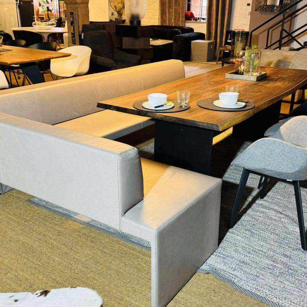 Walter Knoll - Eckbank Together Leder Elen Taupe 1406 Braun Grau - 5