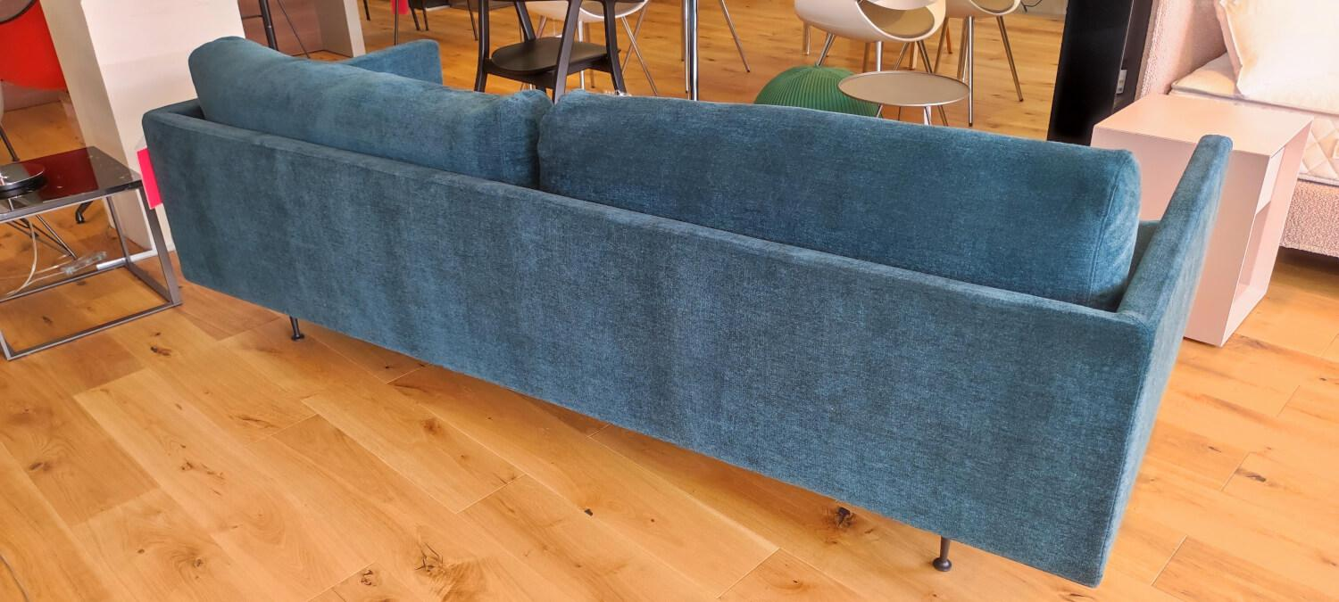 Wendelbo - Sofa Maho 40 Stoff Navona 10 Blau Füße Stahl Schwarz Pulverbeschichtet - 4