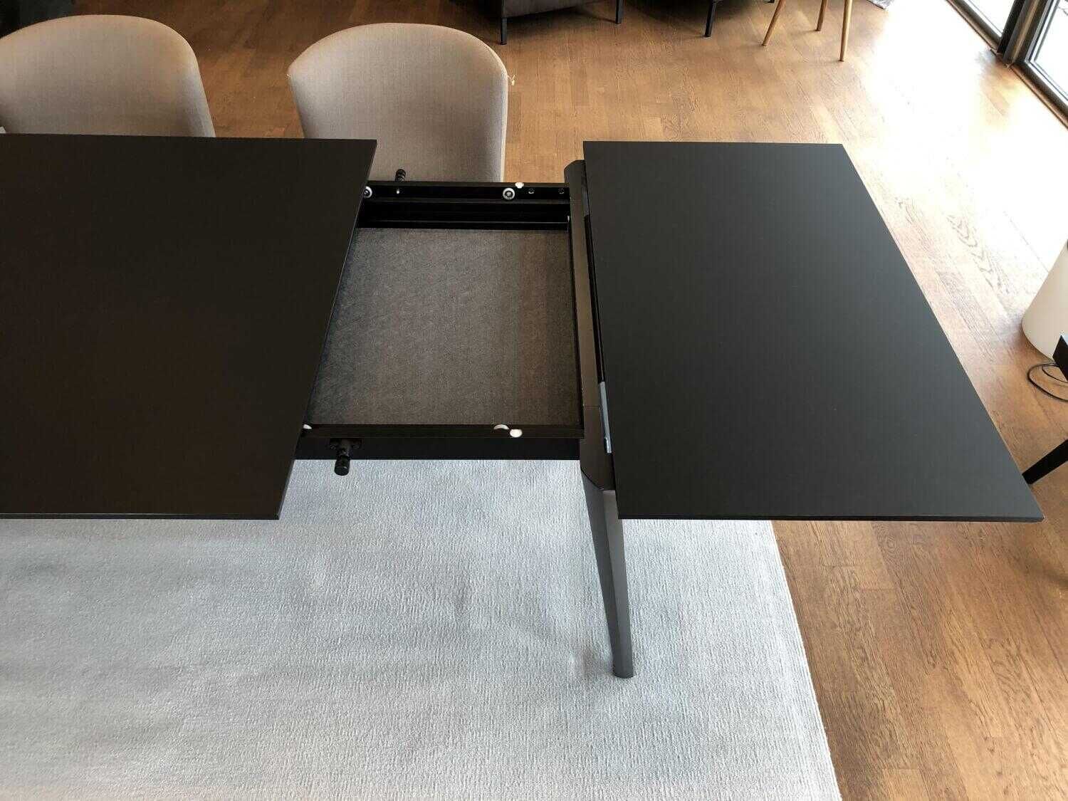 mdf-italia-tisch-axy-extension-fenix-p-080-mattschwarz-gestell-nickel-9a29c0f2f70b MDF Italia - Tisch Axy Extension Fenix P 080 Mattschwarz Gestell Nickel - 3