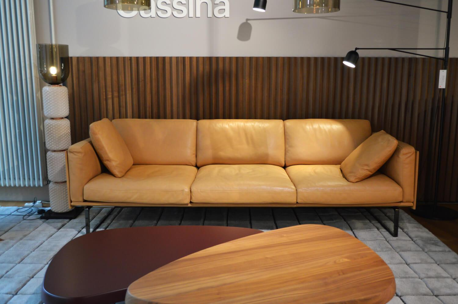 Cassina - Sofa 8 Sofa 3-sitzig 202 06 Leder Natur 13Z360 mit Daunenfüllung - lässiger Luxus - - 1