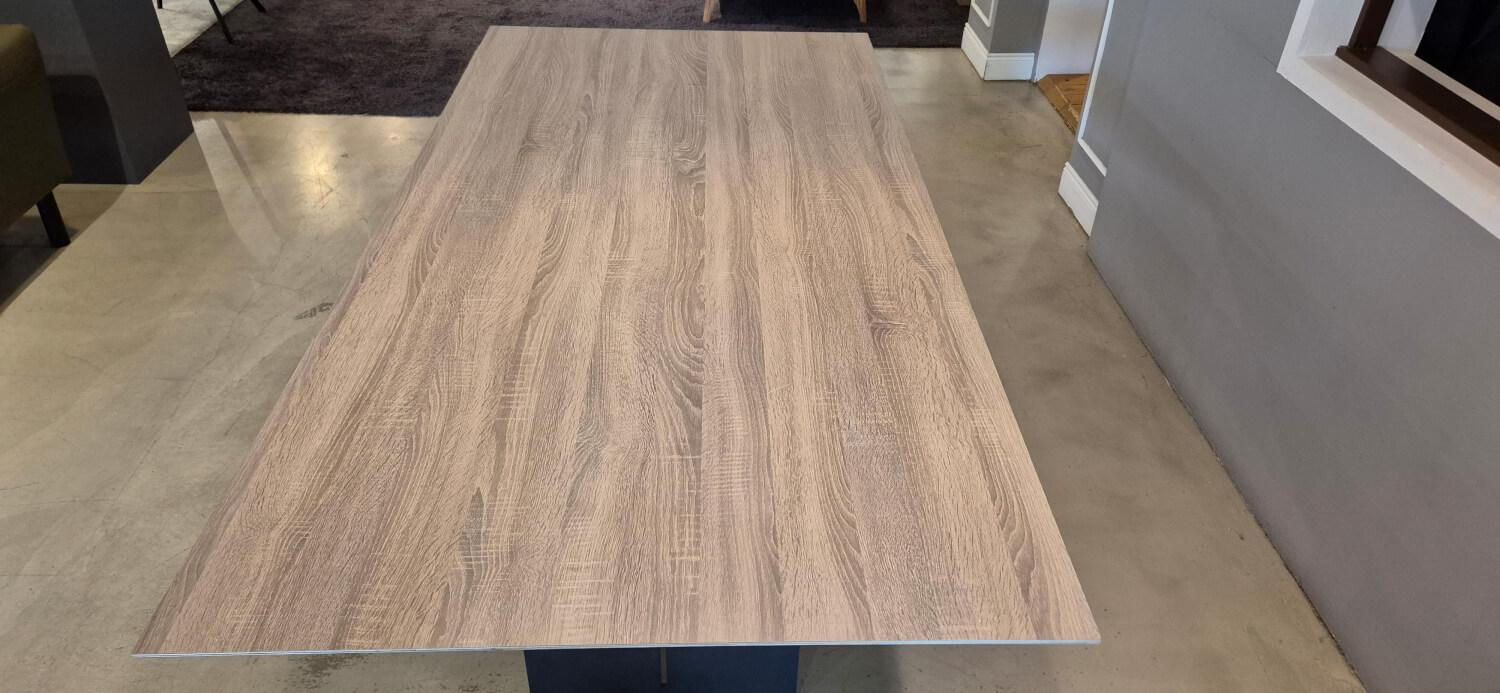 Lavida - Dining table Constantin oak bianco steel frame - 5
