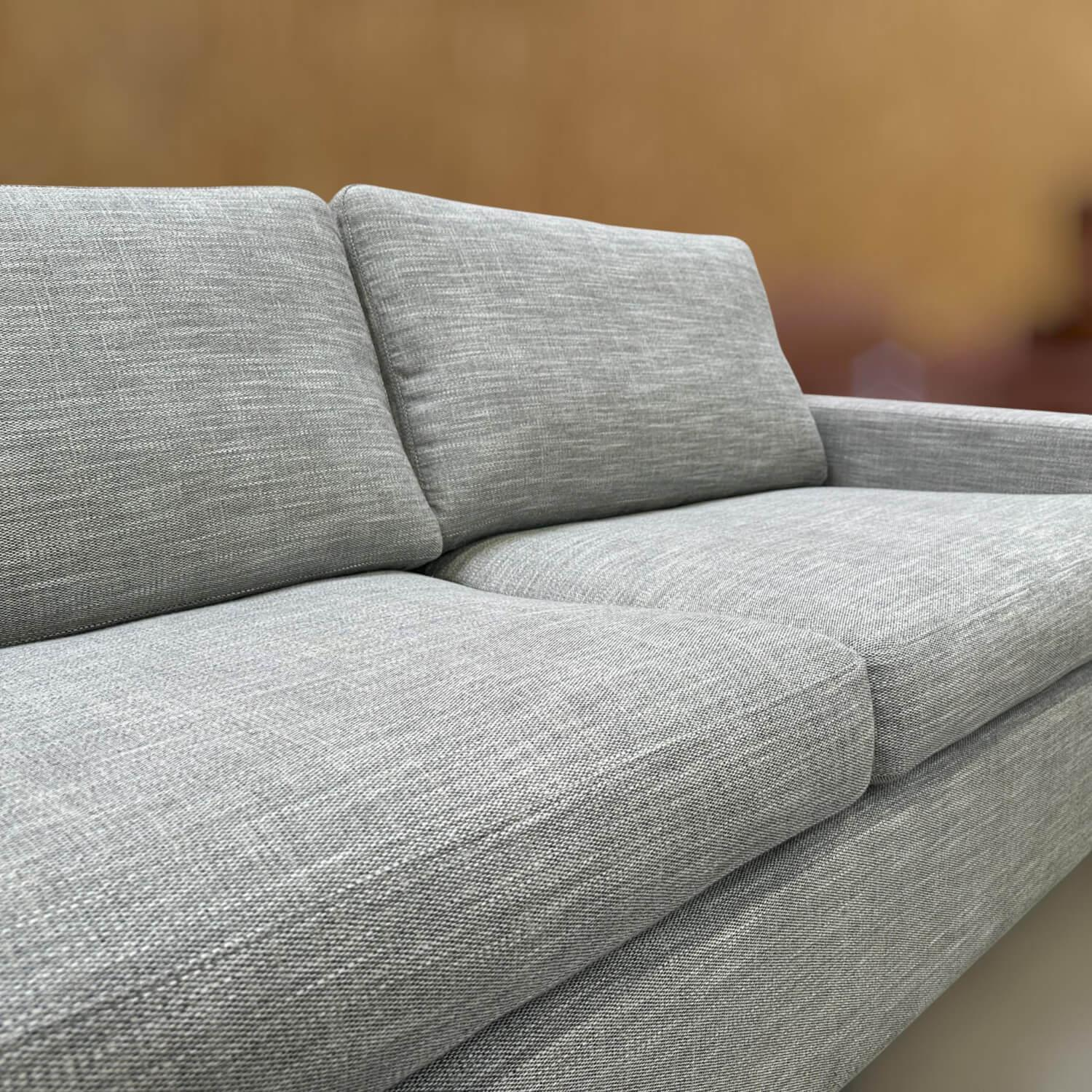 COR - Sofa Conseta Bodennah Stoff 9208 Rauchgrau Mit Kunststoffgleitern - 4