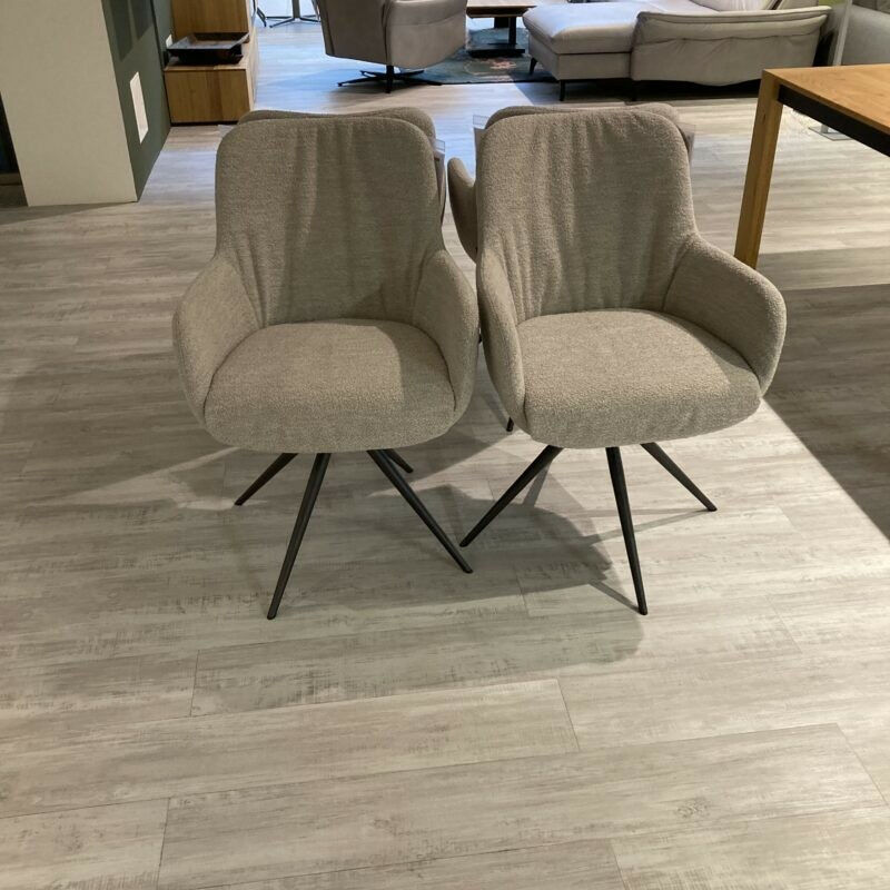 Bert Plantagie - 4er Set Mis Stativ Textilgewebe Alpine Natural Grau Stativgestell Metall Anthrazit Sitz Mit Drehfunktion - 2