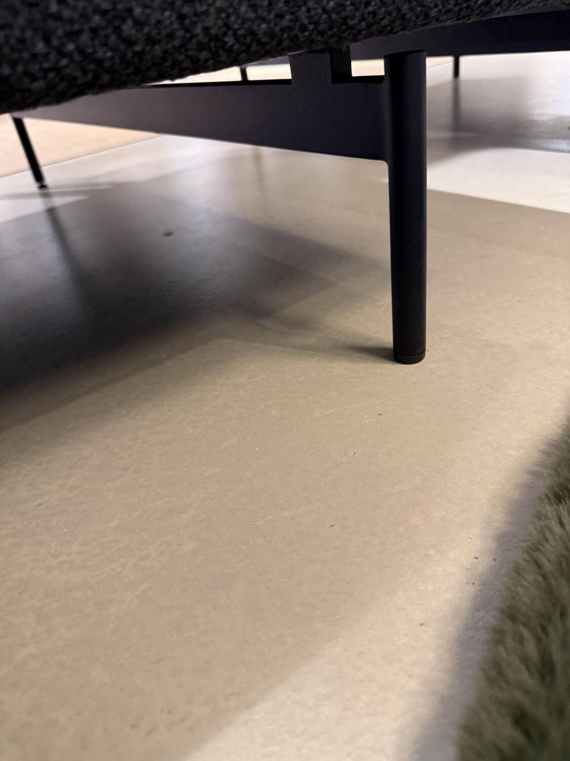 Rolf Benz - Ecksofa Mioko Stoff 24.553 Schwarzblau Fuß Spange Stahl Glatt Schwarzblau Pulverbeschichtet - 4