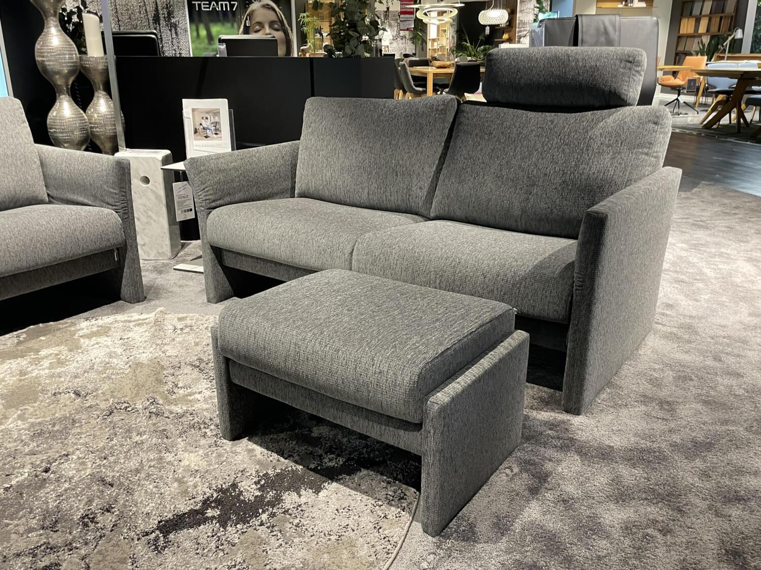 Erpo - Polstergarnitur ER175 Varese Stoff Nora 5063 81 Grau - 3