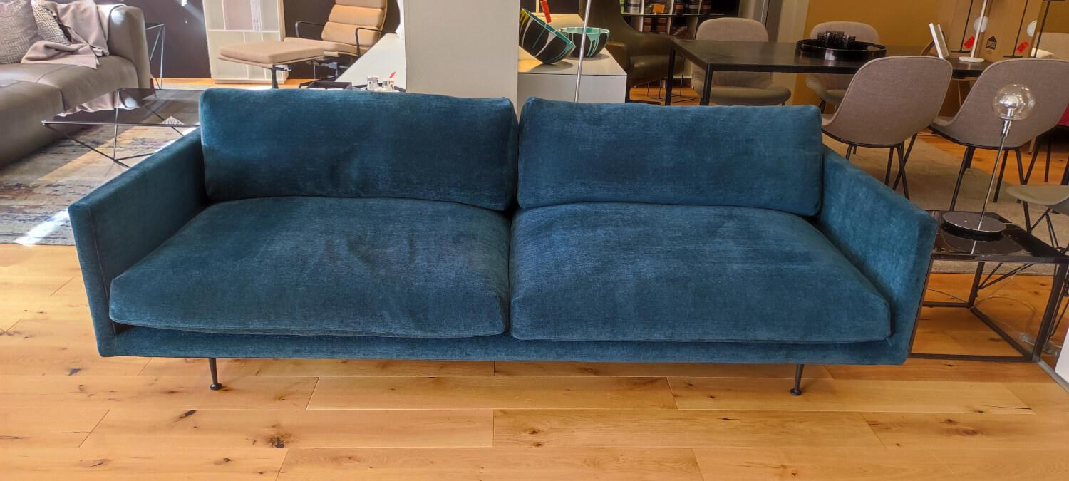 Wendelbo - Sofa Maho 40 Stoff Navona 10 Blau Füße Stahl Schwarz Pulverbeschichtet - 3