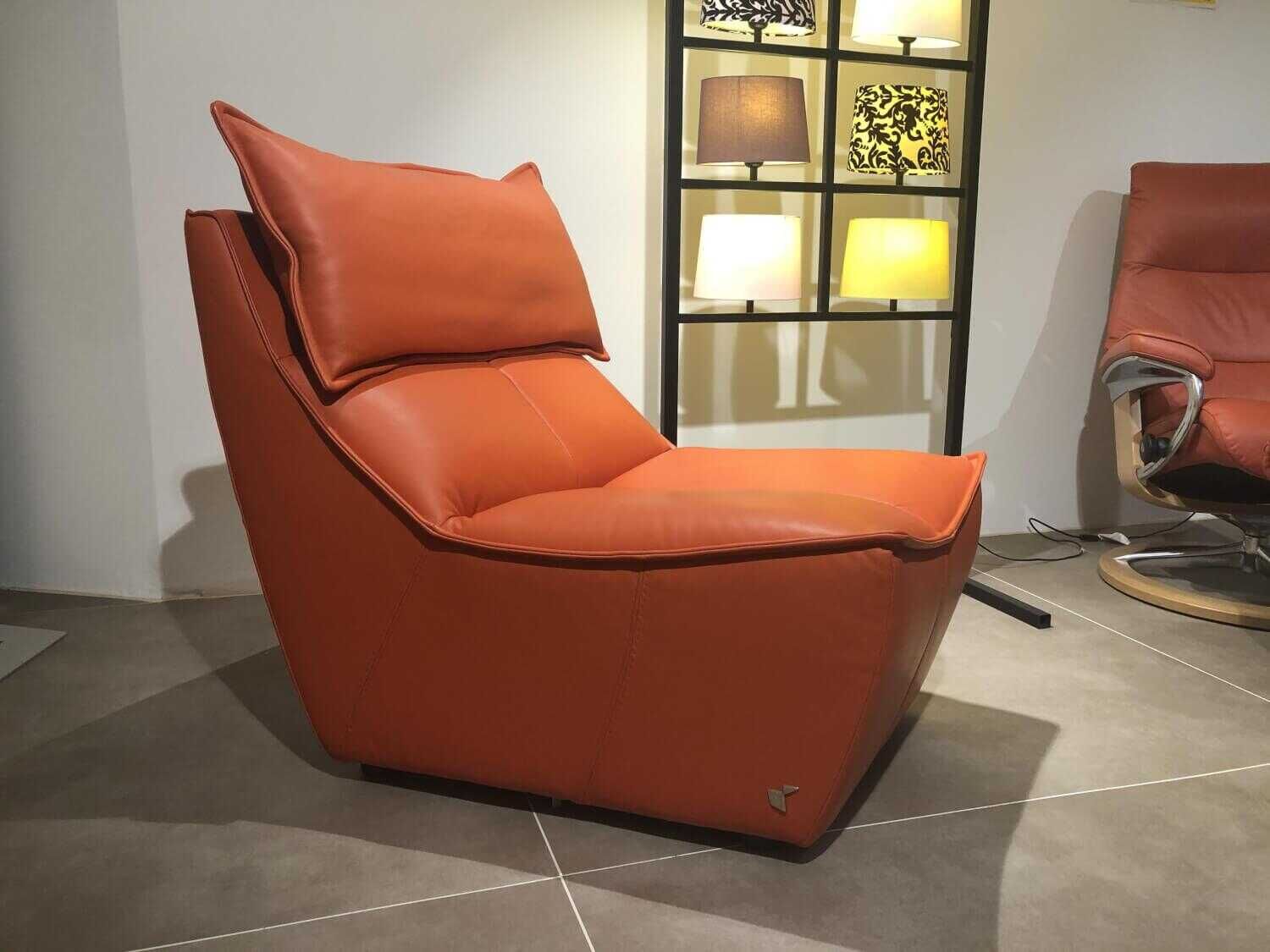 Calia Italia - Sessel Hip Hop F5225-A32 PRM830 Leder 1525 Orange - 3