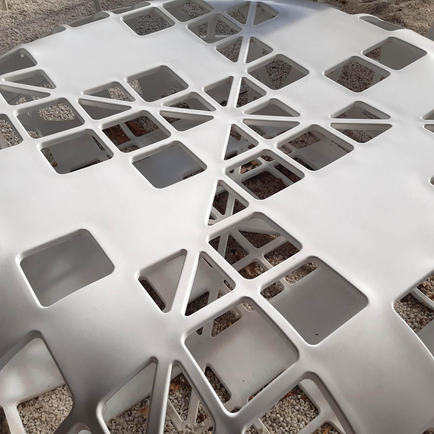 Moroso - Hocker Osorom Outdoor Kunststoff Glasfaser Kunstharz Weiß - 2