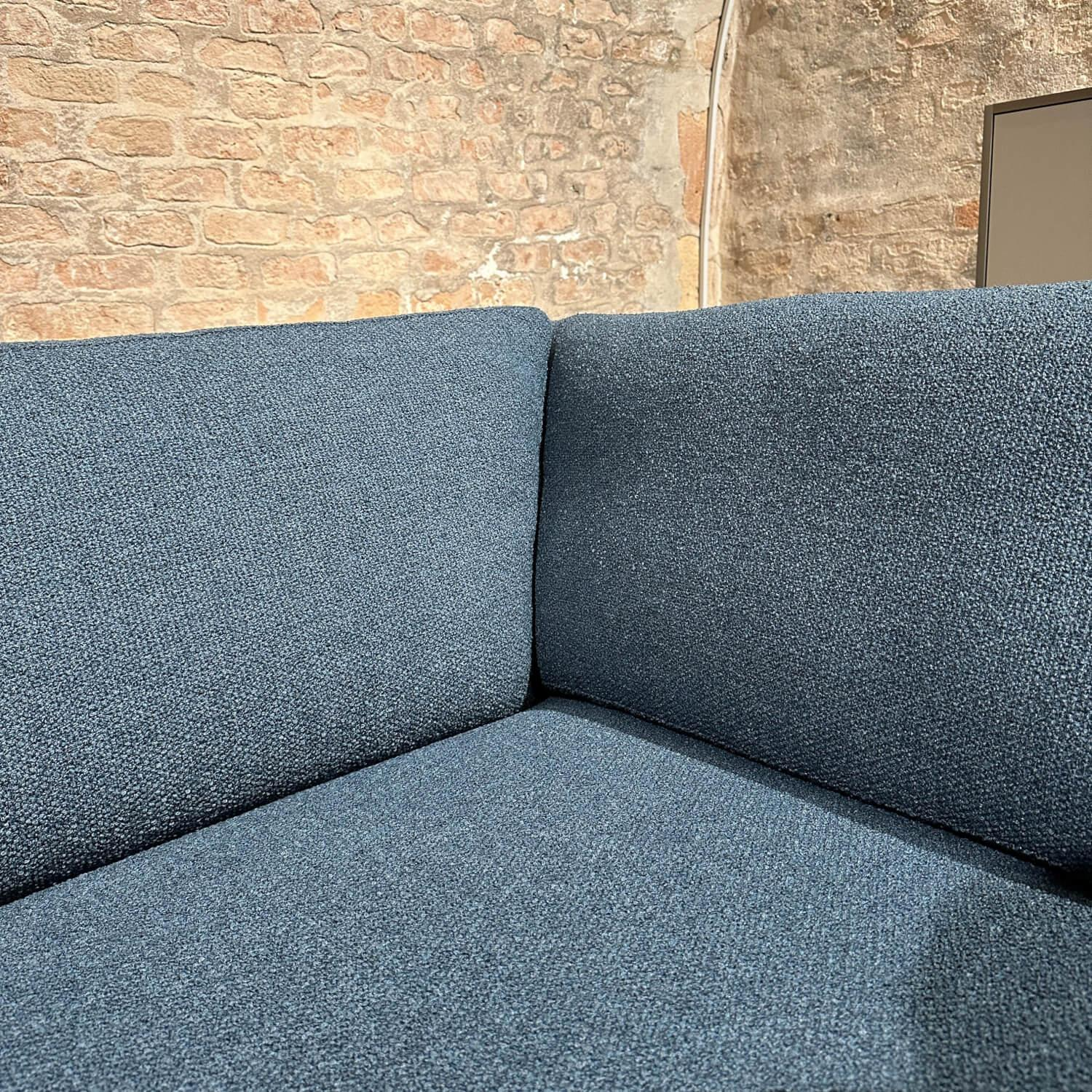 COR - Ecksofa Conseta Stoff 8214 Blau Petrol Schmalfuß Feinstruktur F01 Schwarzbraun - 7