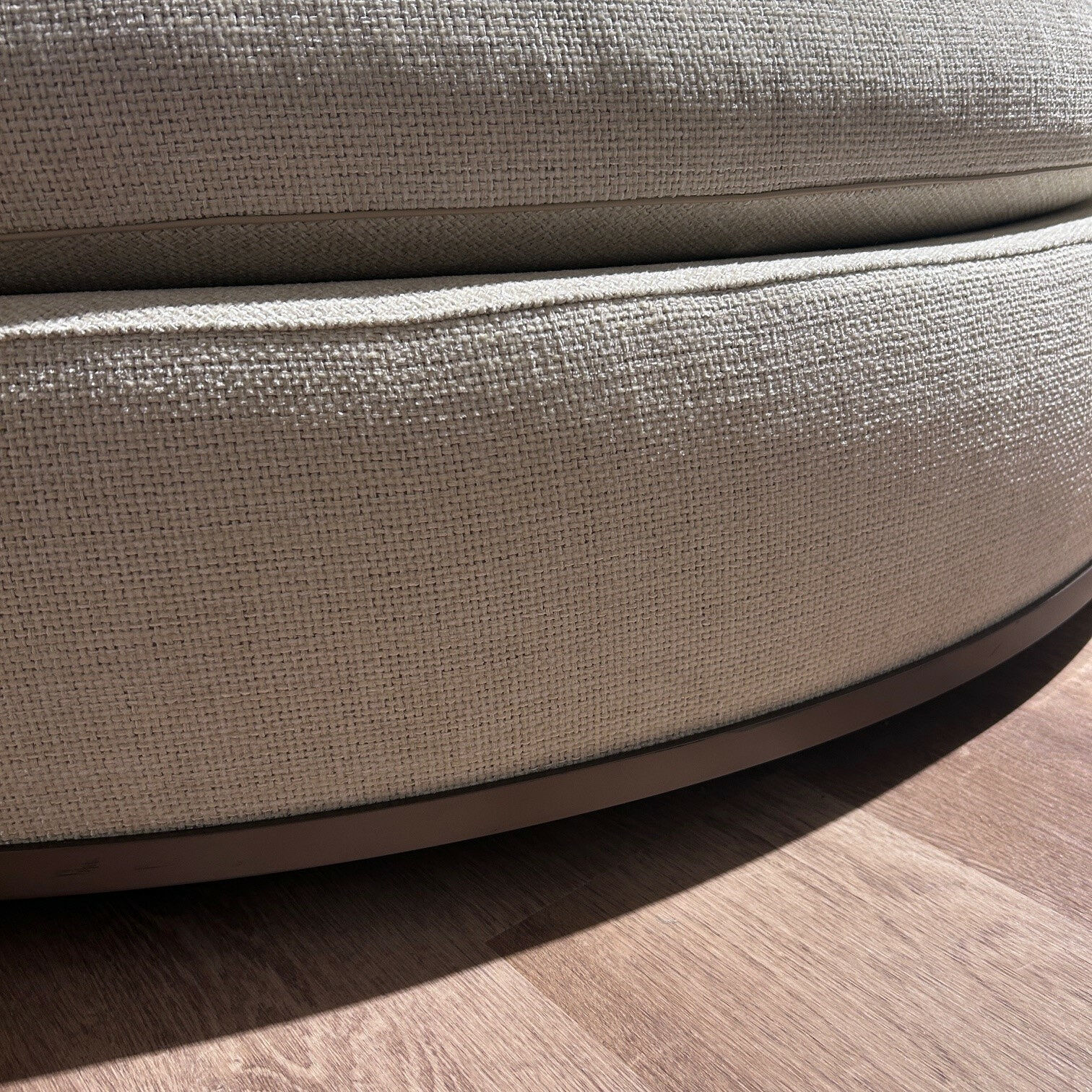 B&B Italia - Sofa Âmoenus Soft Rund Stoff Lou 2613 102 Bastfarben Grau Füße Rollen - 3
