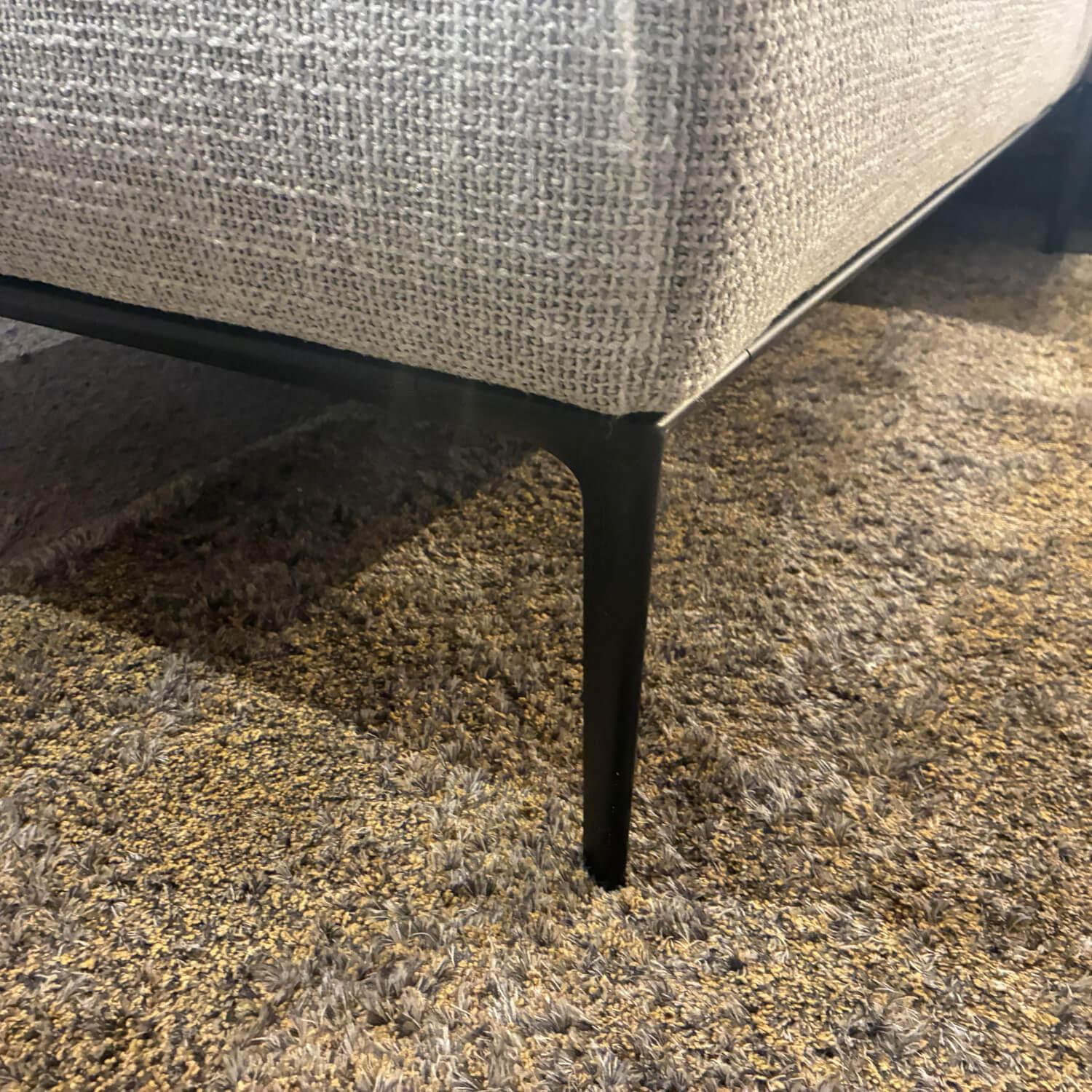 Walter Knoll - Ecksofa Jaan Living Stoff Weave 7756 Silver Grau Gestell Schwarz Matt Pulverbeschichtet - 10