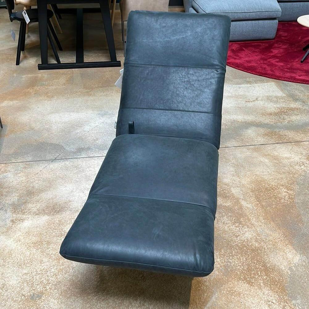 Brühl - Sessel Roro Small Leder Glove Schwarz Gestell Schwarz Pulverbeschichtet Mit Rollen Schwarz - 8