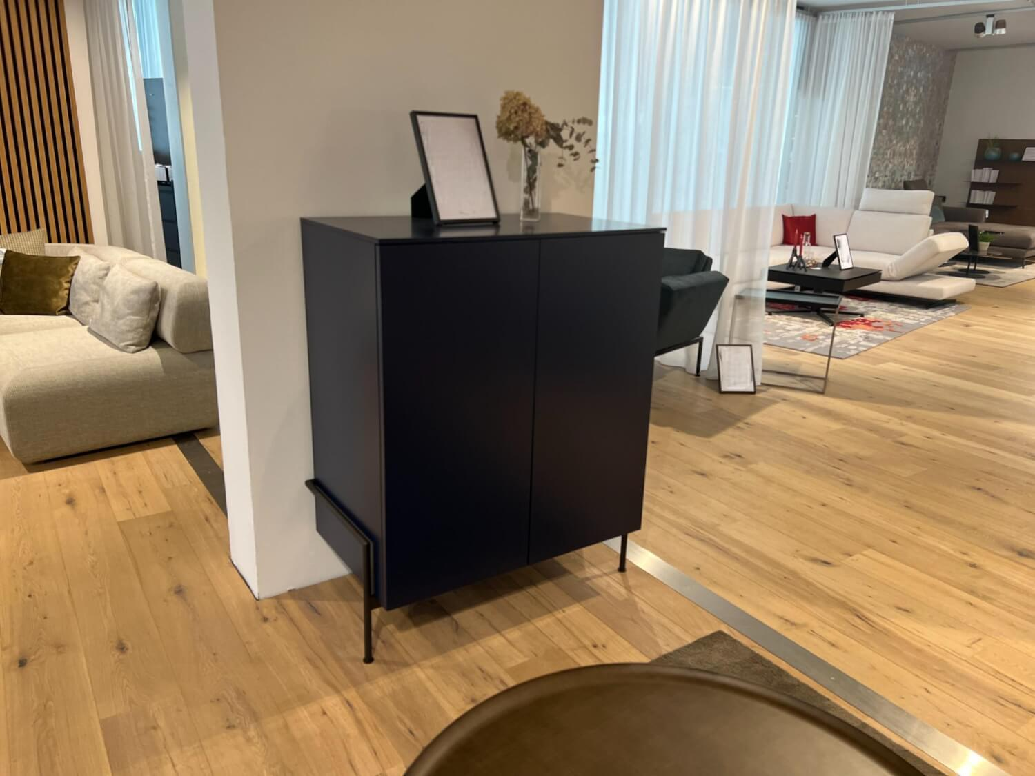 Novamobili - Sideboard Belt 900 353 Blu Notte Matt Dark blue Feet 306 Burnished Oxidized - 3