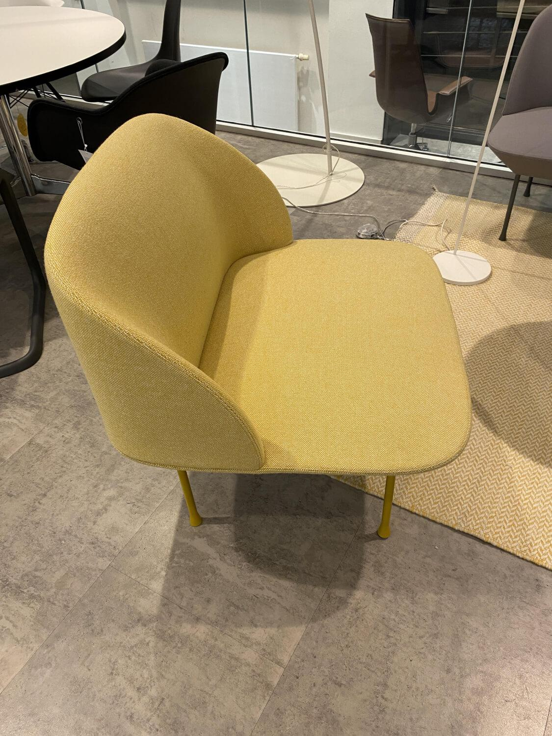 Sessel Oslo Lounge Chair Stoff Steelcut Gelb Gestell Metall Gelb