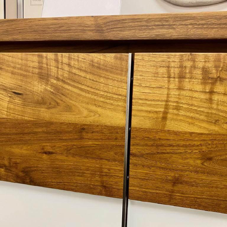Scholtissek - Kommode Varus Ast Nussbaum Glas Optiwhite Matt - 6