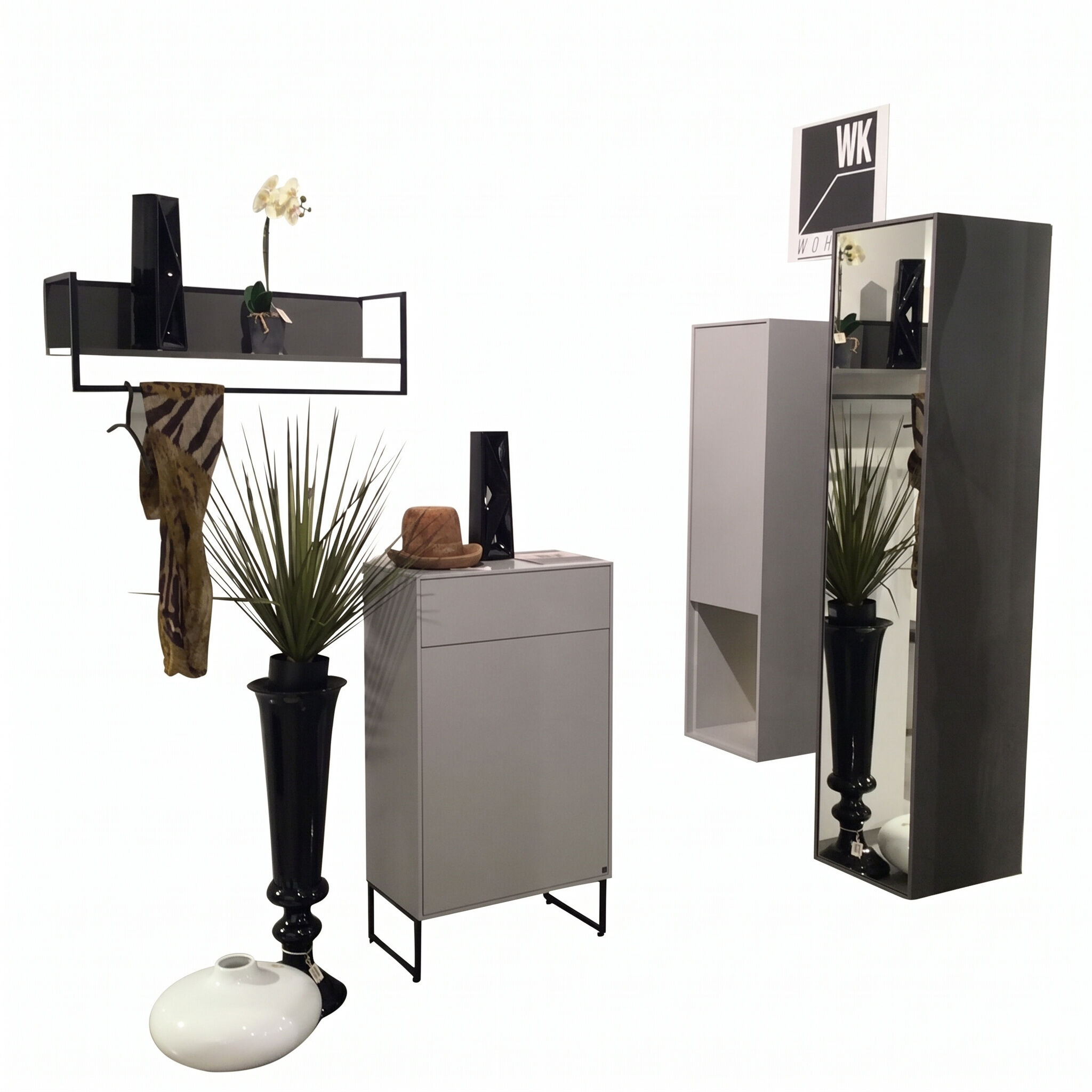 WK Wohnen - Garderobe WK900 Vamos Lack Canagrau Und Lack Onyxgrau  - 1