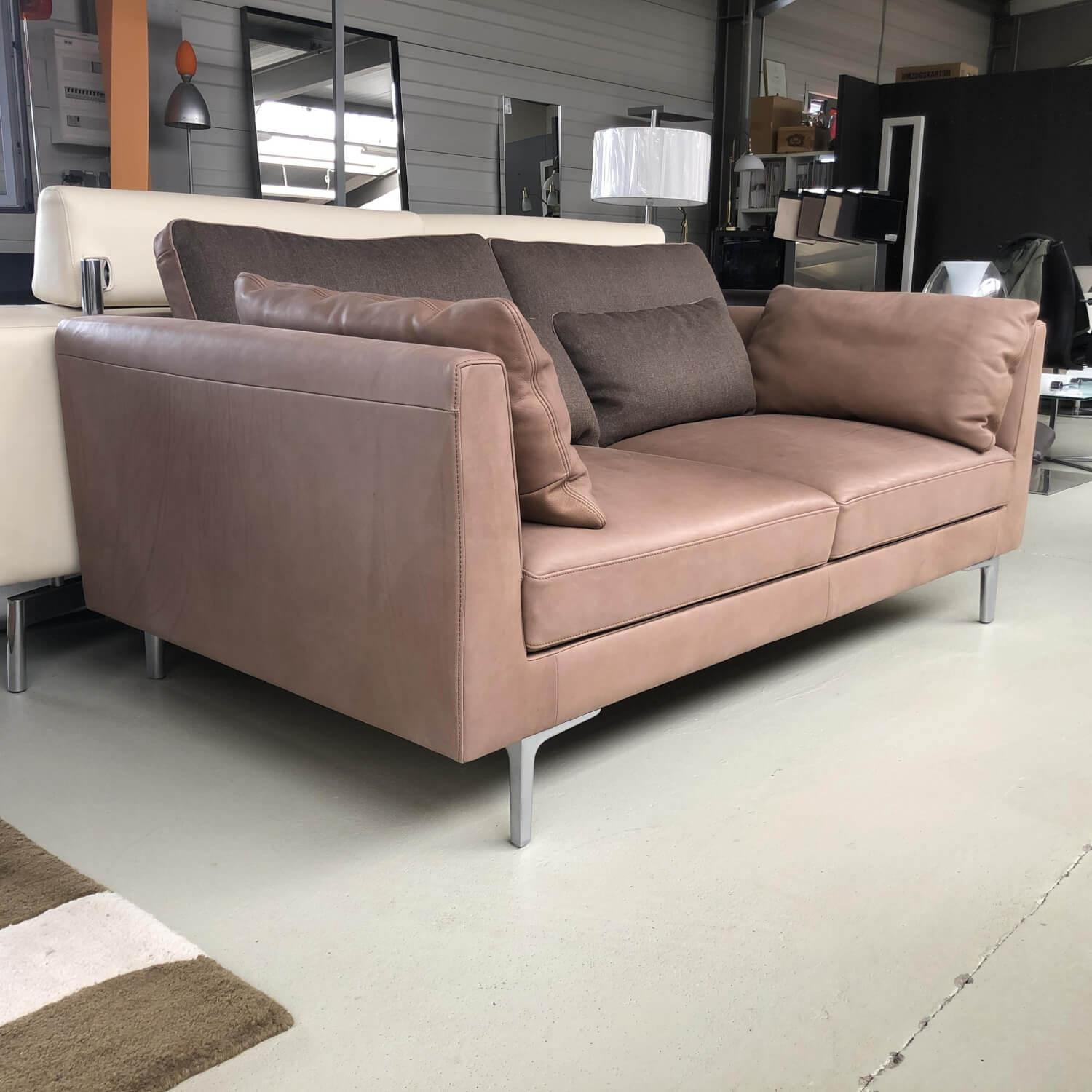 De Sede - Sofa DS49/02 Naturale Noce Füße Metall mit 4 Kissen - 1