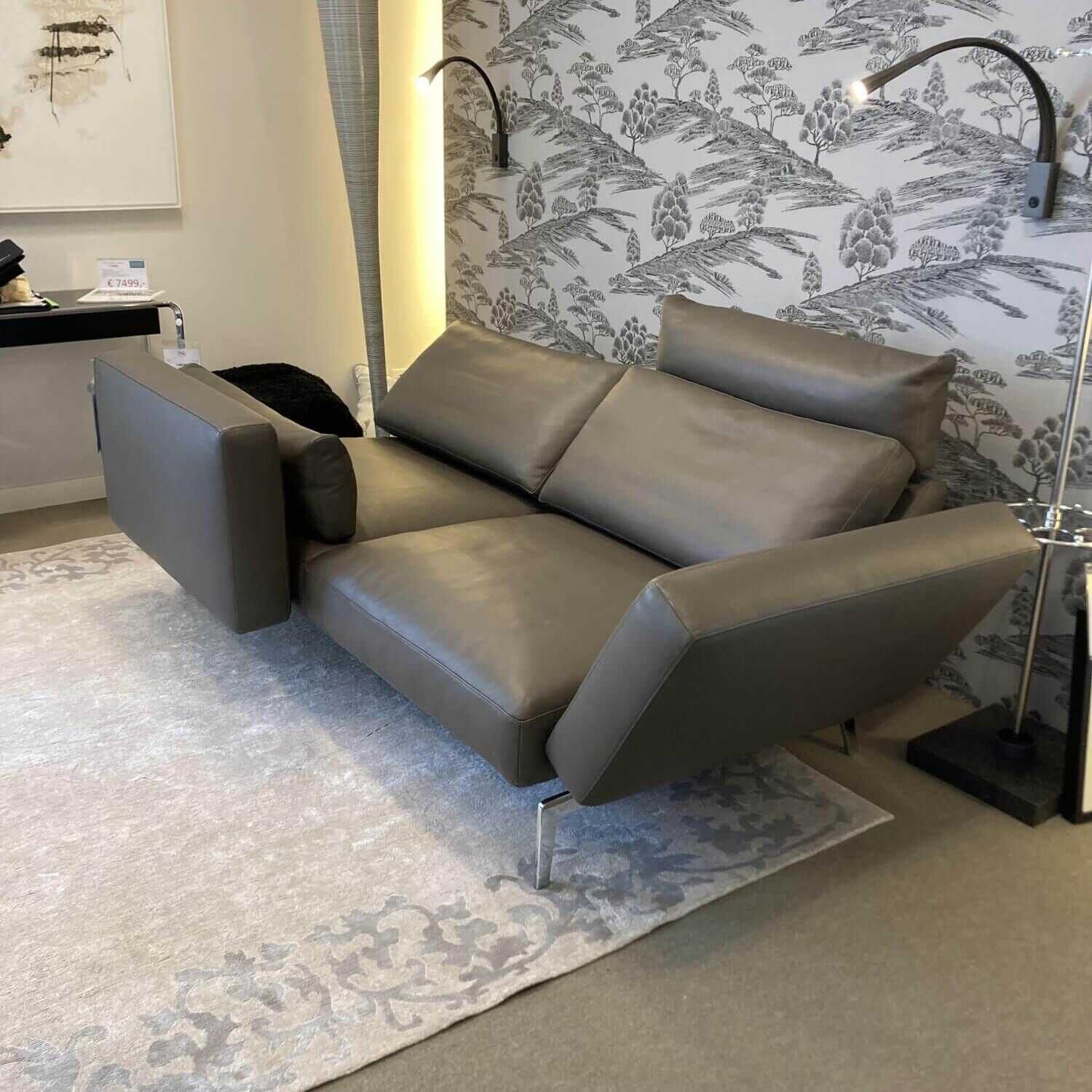 intertime-sofa-smart-leder-nevada-terra-grau-braun-verchromt-mit-schwenkbarem-armteil-febe6f6cd547 Intertime - Sofa Smart Leder Nevada Terra Grau Braun Verchromt mit schwenkbarem Armteil - 10