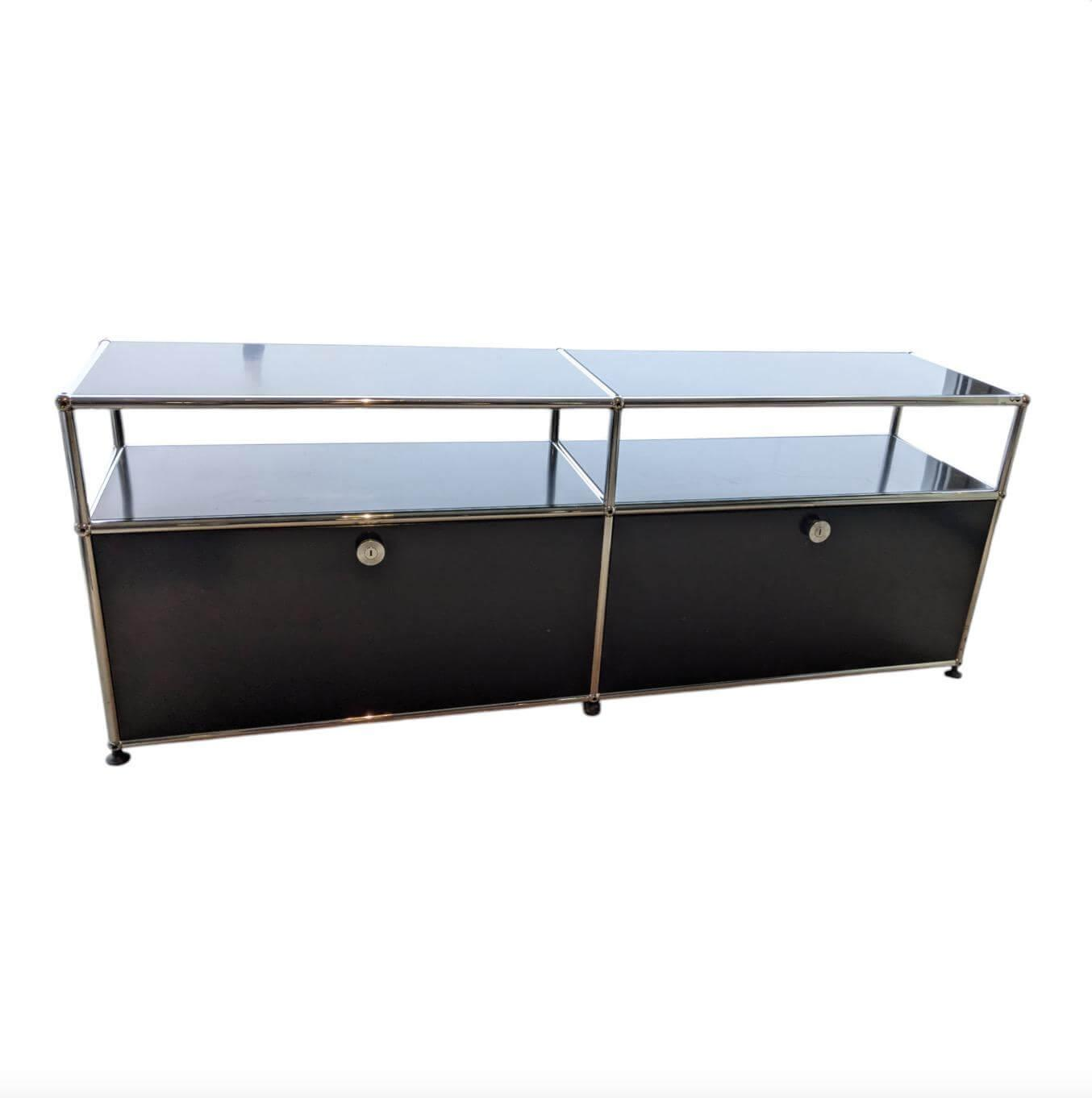 USM Haller - Sideboard DE QS 02 N.30 Metall Lack Graphitschwarz - 1