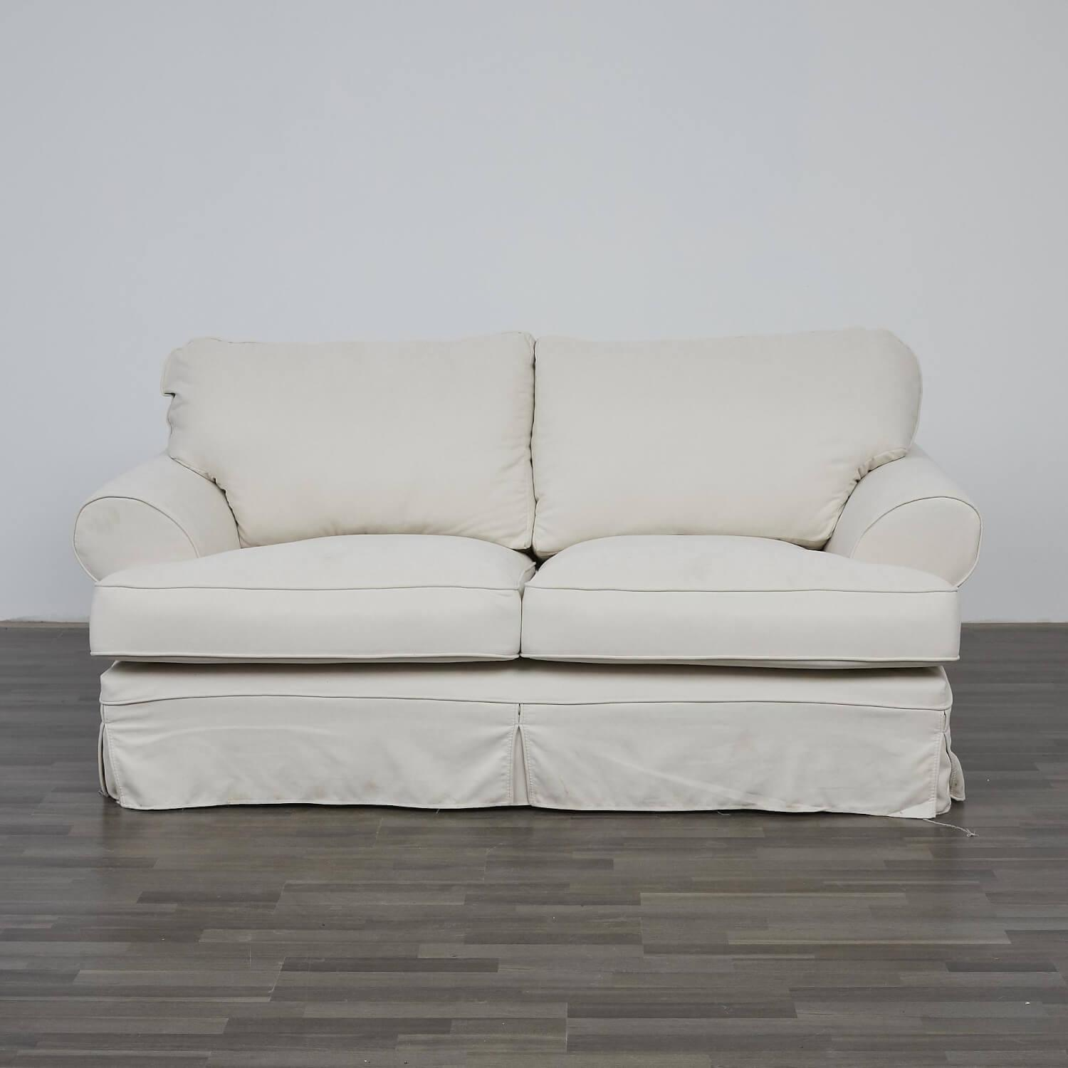 Max Winzer - Sofa Fabric Cream White Frame Wood Feet Covered with Fabric - 9