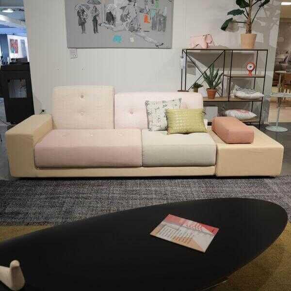 Sofa Polder Pastell Mehrfarbig mit Kissen