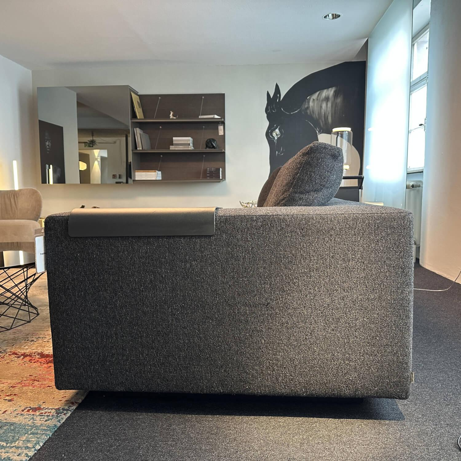Walter Knoll - Ecksofa Living Landscape Stoff Kvadrat Savanna 0192 Schwarz Sockel Buche Schwarz Lackiert Mit Kunststoffgleitern - 6