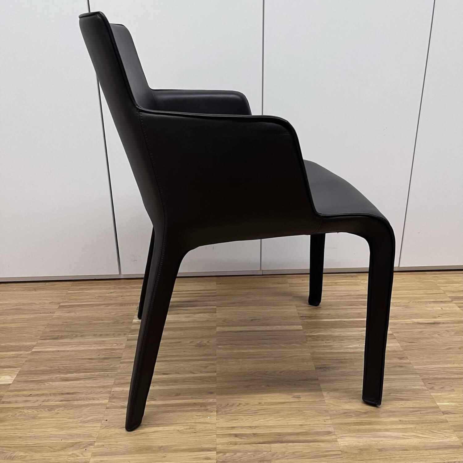 Walter Knoll - Armlehnstuhl Gio Leder Bronco Chocolate - 7