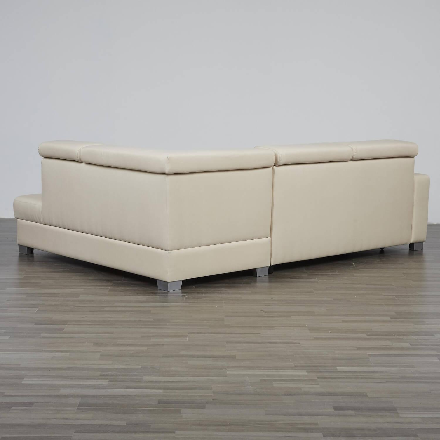 Max Winzer - Eckgarnitur DiscMit Stauraum Und Sitztiefenverstellung Stoff Beige Gestell Silber - 13