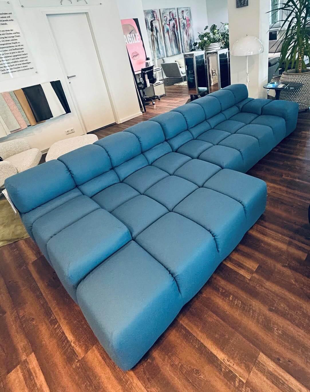 B&B Italia - Ecksofa Tufty Time Stoff Sidro Cat. Super Petrol - 6