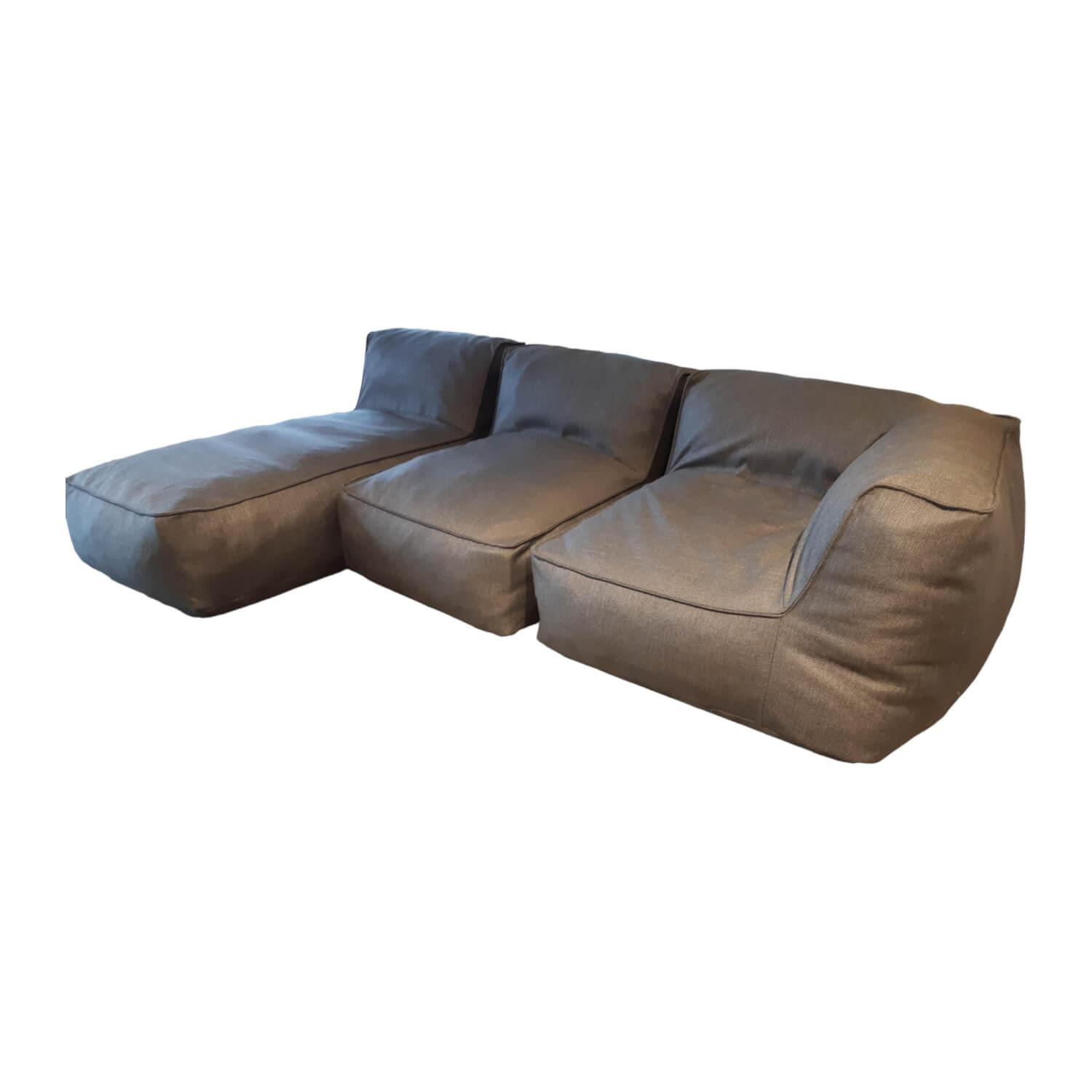 Blomus - Outdoor-Lounge Ecksofa Grow Stoff Grau - 1