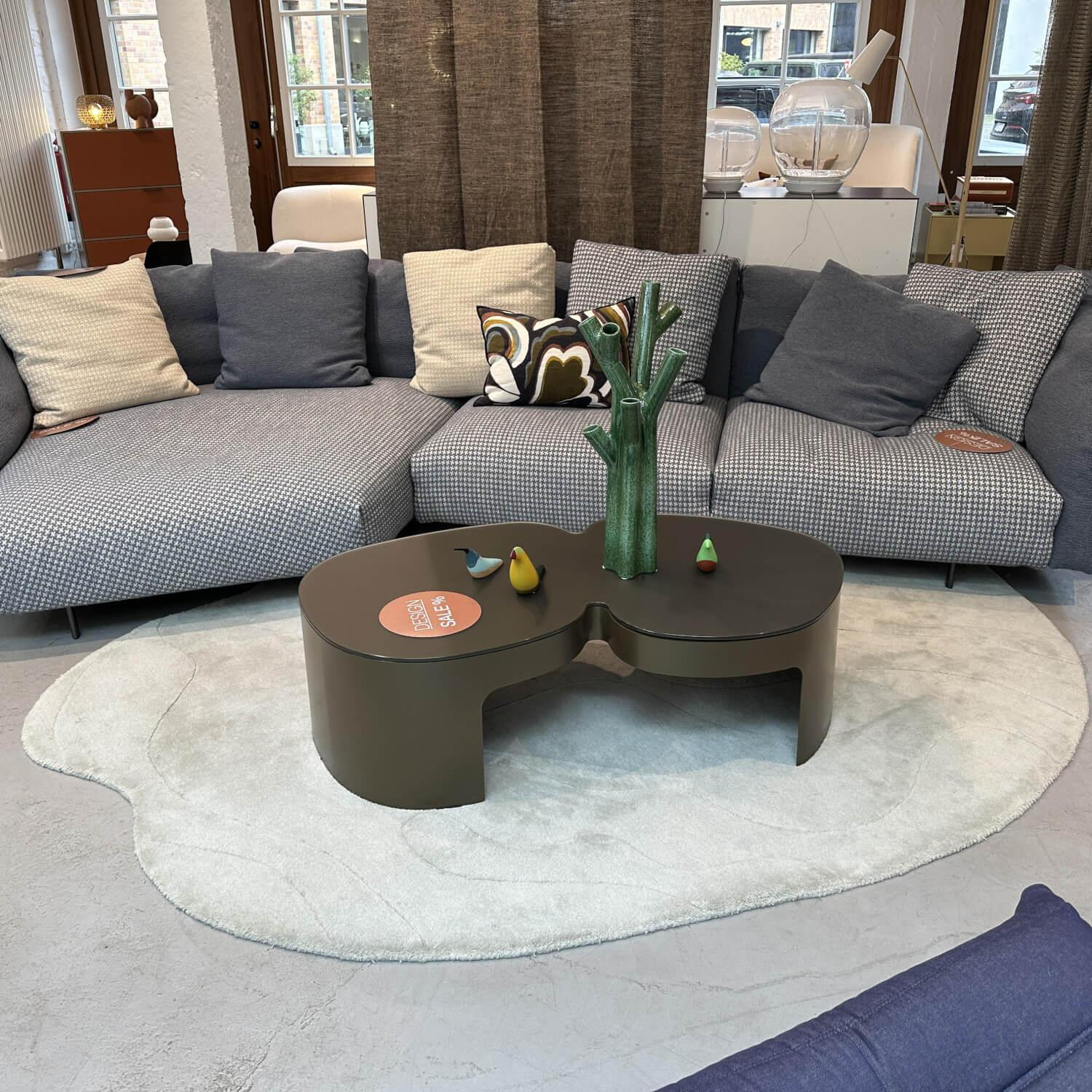 Ligne Roset - Teppich 230x270 Gavrinis 3 Wolle Grey Blue Grau Blau Handgetuftet - 4