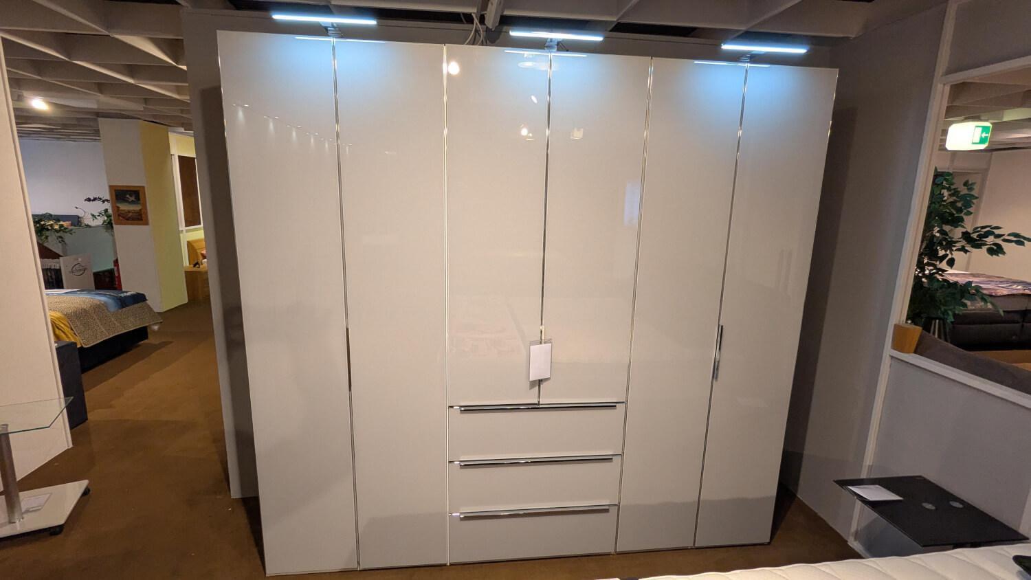 Nolte - Horizont 110 kastfront glas G71 zijdegrijs grijs wit corpus polarwit wit interieur linnenlook twist - 4