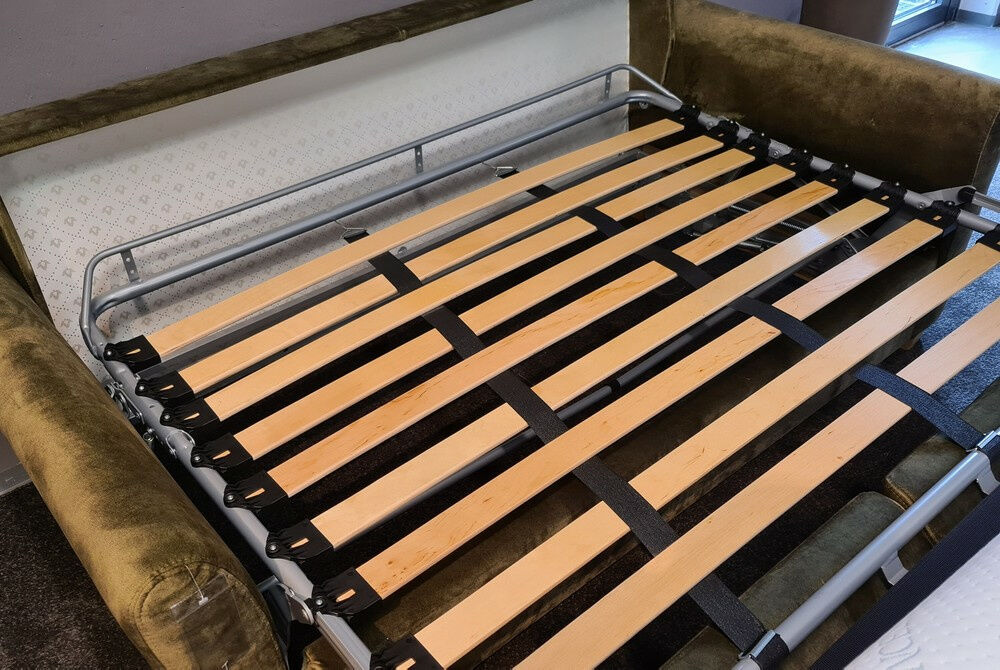 Restyl - Schlafsofa Natura Lakeville Stoff 2 6862 Grün Füße Holz Eiche Natur Inklusive Matratze - 5