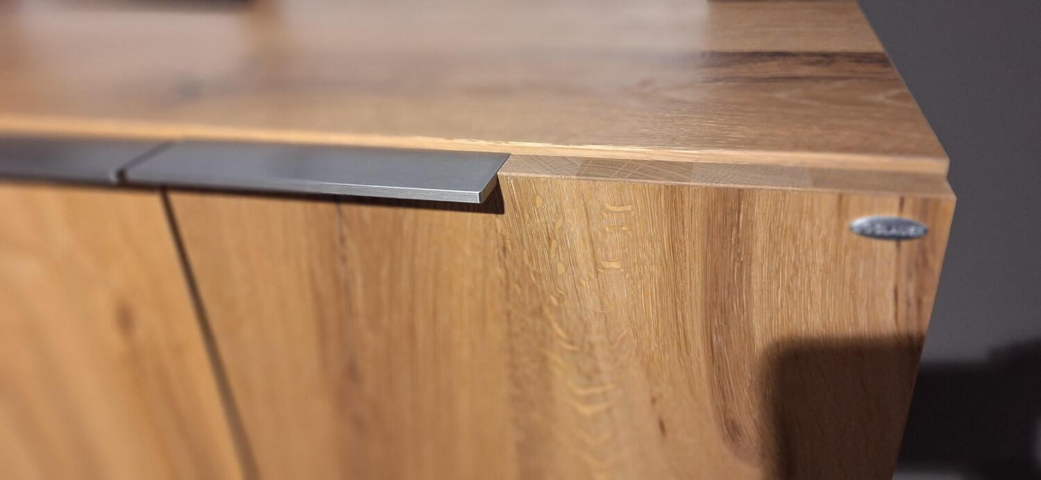 Voglauer - Highboard V-alpin Eiche Altholz Furniert Glas Anthrazit - 5