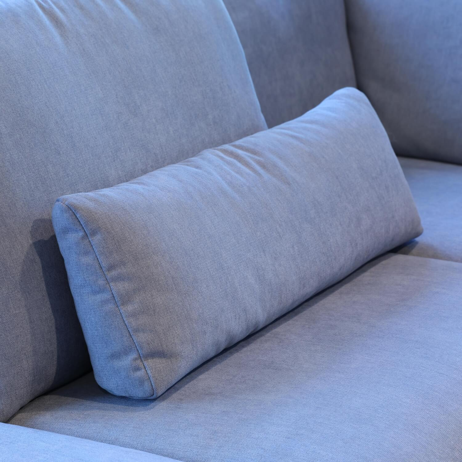 Contur - Ecksofa Co Vieste Bezug 0565 51 Ice Blue Quaderfuß 0681 Metall Schwarz Struktur - 7