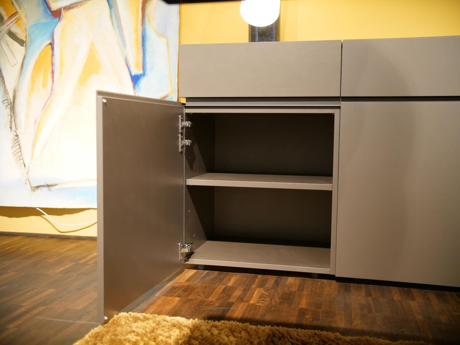 Interlübke - Sideboard Cube Bold lacquer M10 Bronze Metallic And lacquer M16 Elephant - 9