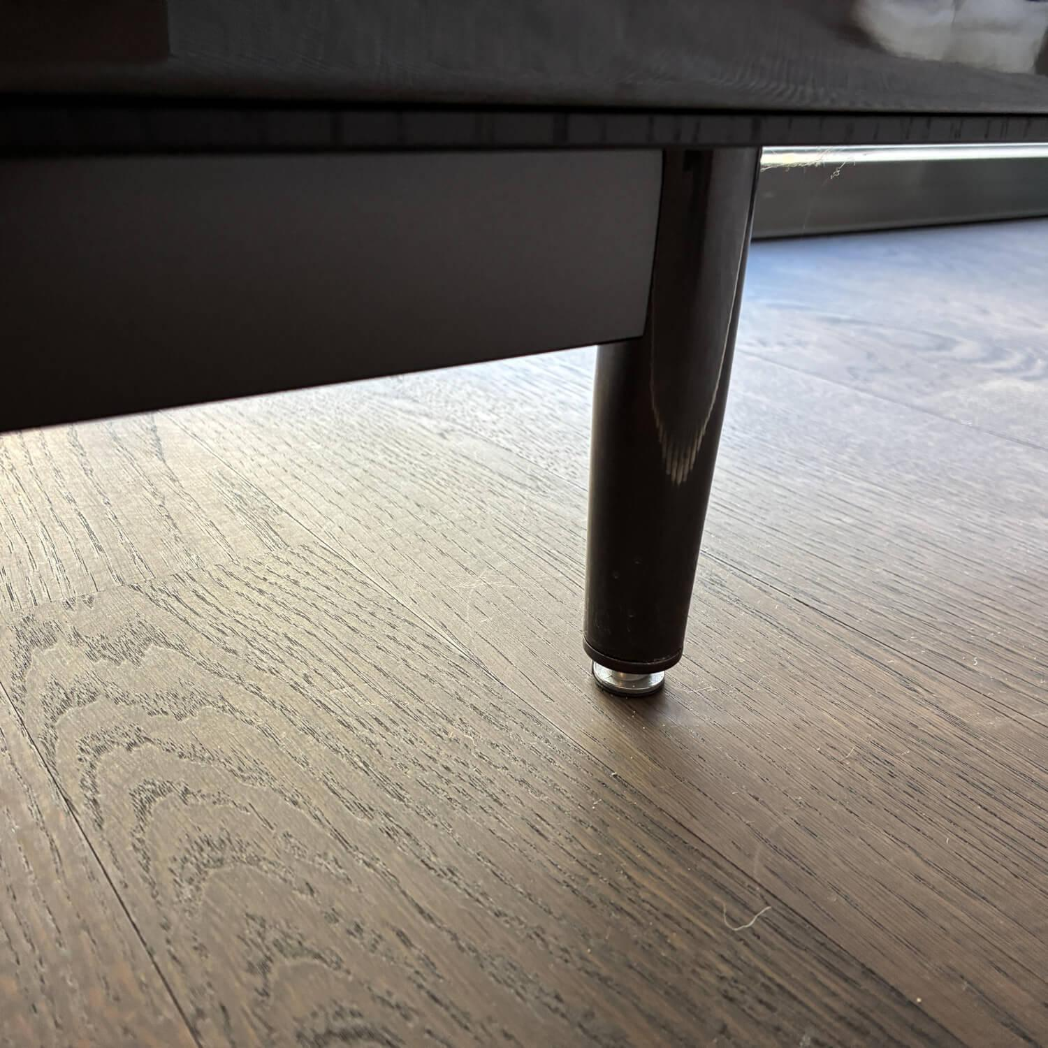 Minotti - Sideboard Morrison Lack Hochglanz Granit Anthrazit Korpus Furnier Eiche Mokkafarbig Lackiert - 10