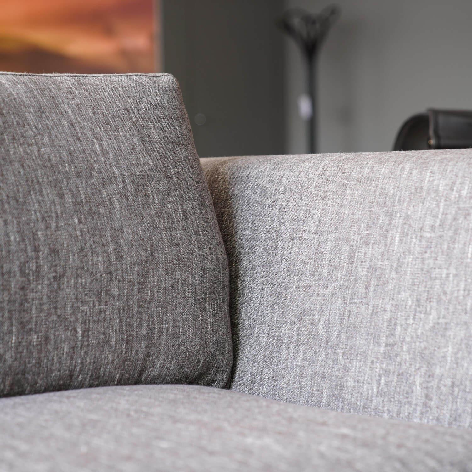 B&B Italia - Sofa Charles CH228 Bezug 2594251 Stoff Lodi Grau Füße 0170M Verchromt Schwarz Lackiert - 8