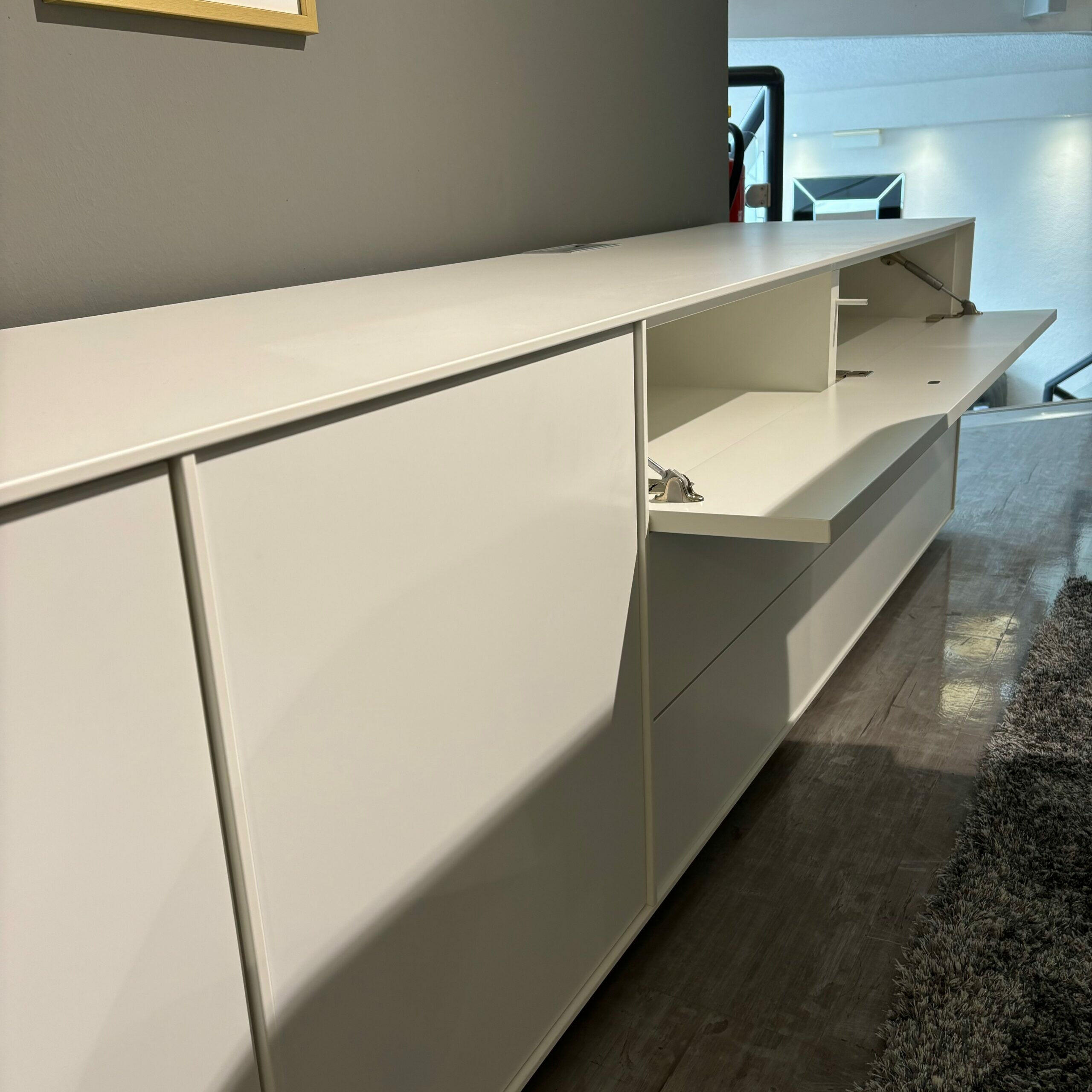 Musterring - Sideboard Rose Casello Lack Weiß Inklusive Kabeldurchlass  - 5