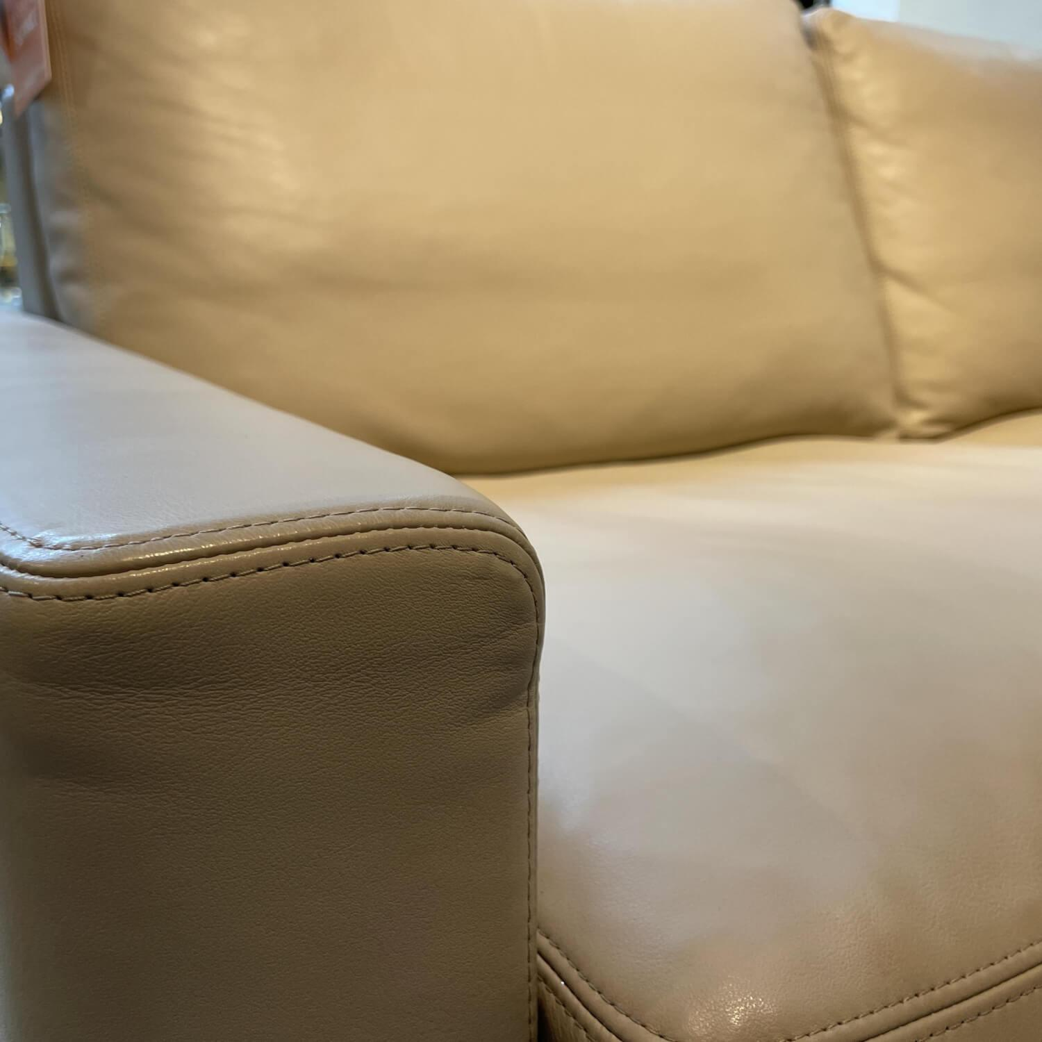 Erpo - Eckgarnitur Classics 500 Leder 42.210 42 Pearl Kufen Metall Hochglanz - 2