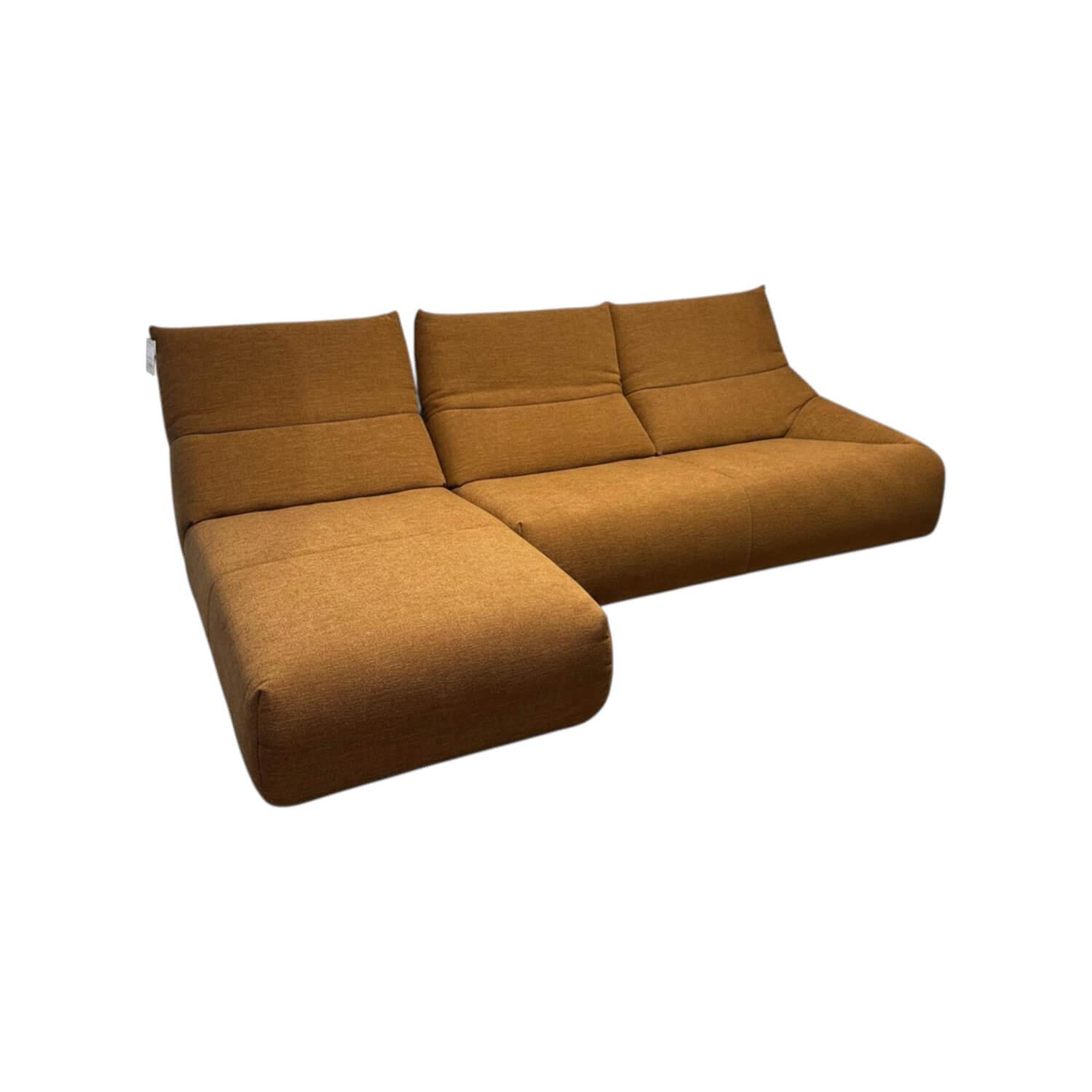 Bullfrog - Ecksofa Naomi Stoff Siesta Tabak 26 Orange Braun Füße Kunststoffgleiter Schwarz - 1