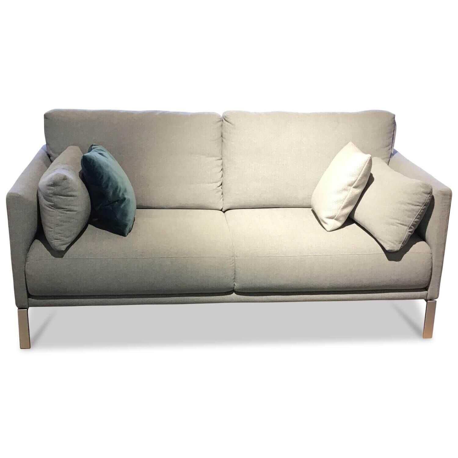 Sofa Cara Zweisitzer Stoff Grau