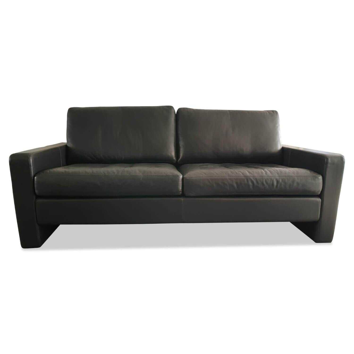 Sofa Conseta Leder 214 Schwarz
