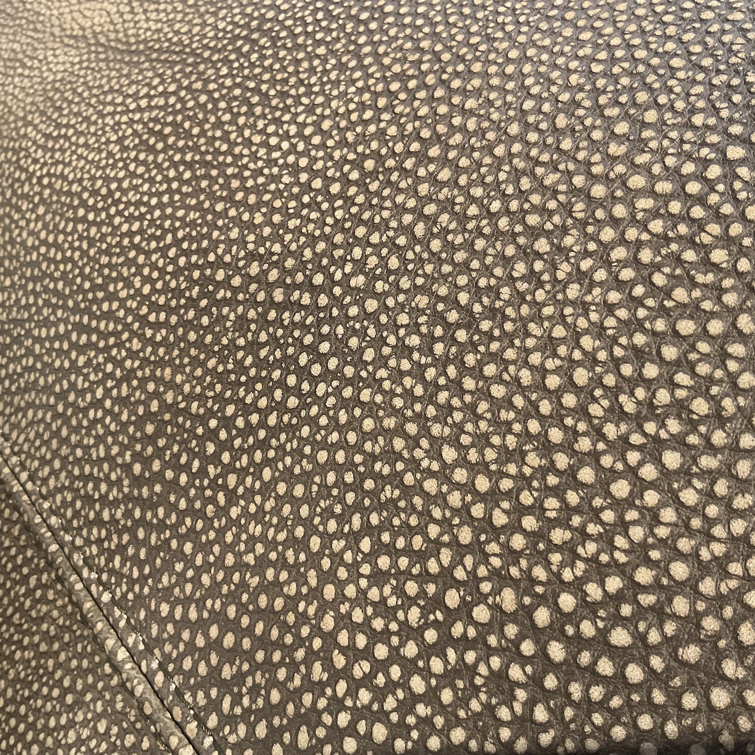 Cierre - Sofa Dolcevita Leder 4 Piumone Vintage Grigio Graubeige Gestell Metall Verchromt Schwarz - 2