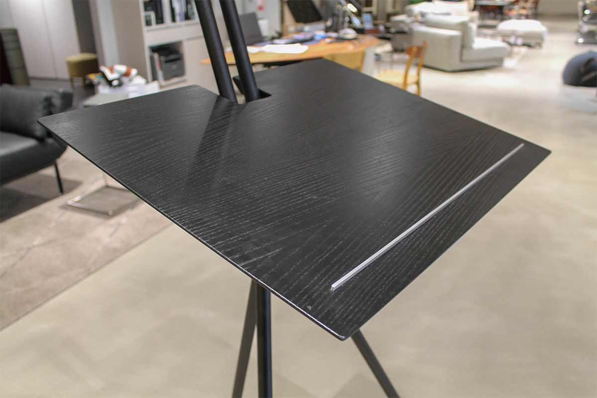 ClassiCon - Stehpult Notos Standing Desk Platte Esche Schwarz Gebeizt Gestell Stahl Schwarz Pulverbeschichtet - 5